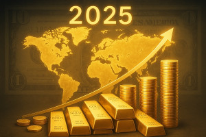 Золото 2025: Morgan Stanley прогнозирует рост до 4400$ 